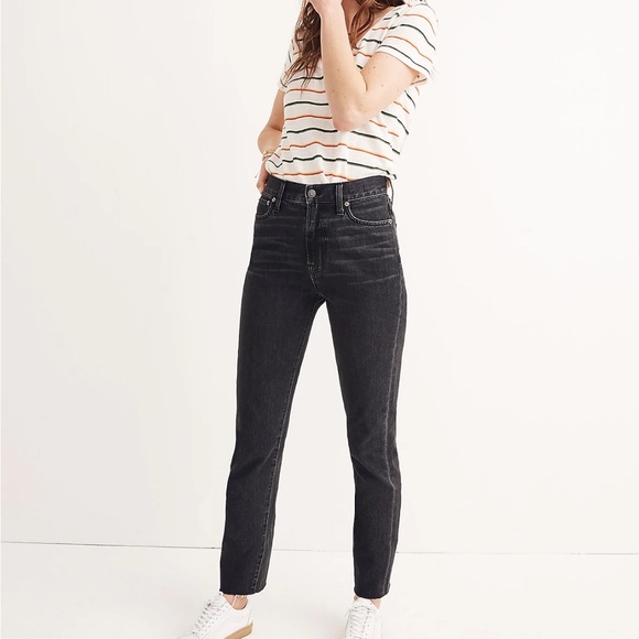 Madewell Perfect Summer Jean in Crawley Black Wash Size 31 EUC E0595 - Picture 1 of 9